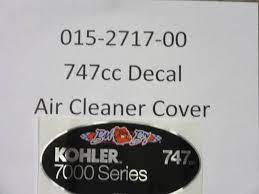 015-2717-00 Decal 747cc Air Cleaner Cover BAD BOY NLA