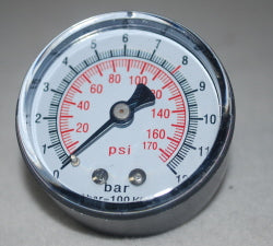 330004000F PRESSURE GAUGE 170PSI 1/4 INCH BACK MOUNT ROLAIR