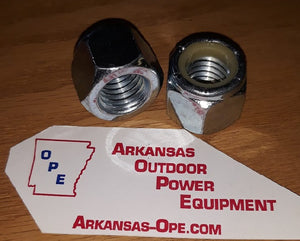 N-115 NUT DIXIE CHOPPER NYLOC 5/8-11 GRADE A CLEAR ZINC 2 SHOWN SOLD EACH FM931