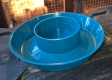 IMPECKABLES DRINKER BASE BLUE JAR NOT INCLUDED SUGGESTED JAR TO USE MIRACLE WHIP JAR