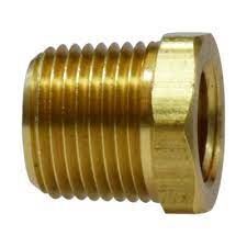 140407 BRASS, BUSHING, 1/2" MPT X 3/8" FPT PW SM