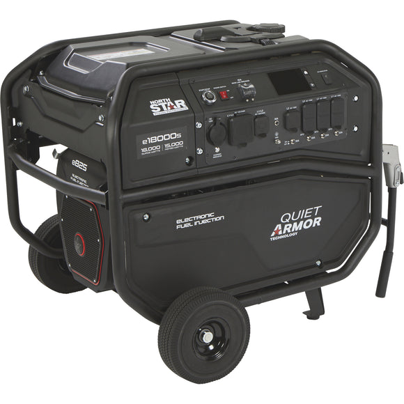1654402  NorthStar Quiet Armor Commercial-Grade EFI Portable Generator with Electric Start, 18,000 Surge Watts, 15,000 Rated Watts NORTHSTAR