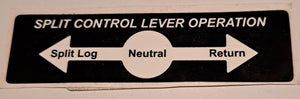 778609 NS DECAL - SPLIT CONTROL NORTHSTAR