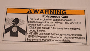 788937 NS DECAL - POISONOUS GAS WARNING NORTHSTAR