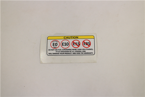 795124 NS DECAL - E85 CAUTION NORTHSTAR