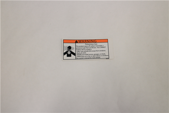 795346 NS DECAL - POISONOUS GAS (ENGINE TANK) NORTHSTAR