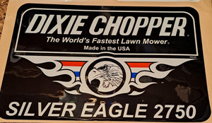 800339 DECAL SILVER EAGLE 2750 ENGINE DIXIE CHOPPER WH3