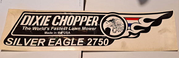 800347 DECAL SILVER EAGLE 2750 LEFT DIXIE CHOPPER WH3