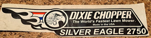 800348 DECAL SILVER EAGLE 2750 RIGHT DIXIE CHOPPER WH3