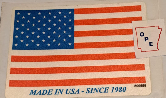 800556 DECAL AMERICAN FLAG MADE IN USA DIXIE CHOPPER W2