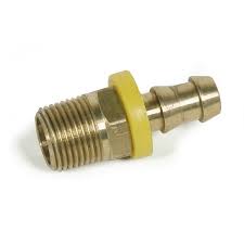 140258 BRASS, PUSH LOCK BARB 3/8 X 3/8" MPT PW SM