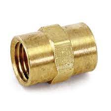 140454 BRASS, HEX COUPLER 1/4" PW SM