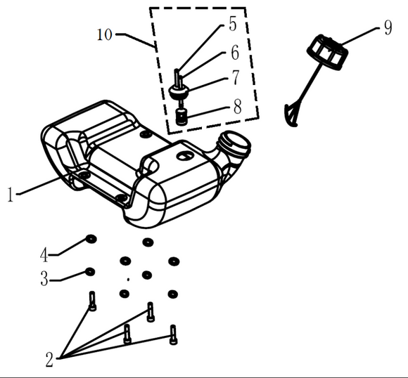 A203640 FUEL TANK REF 1 SOUTHLAND/POWERMATE