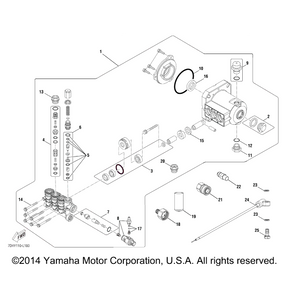 7DHR41360000 OIL SEAL 1 REF 2 YAMAHA