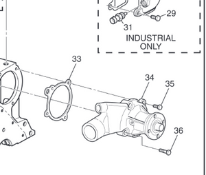 Z101488 (MISC 99) WATER PUMP REF 34 PSI3.0L WINCO