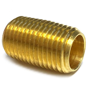 140710 BRASS, NIPPLE, CLOSE,  1/4" PW SM