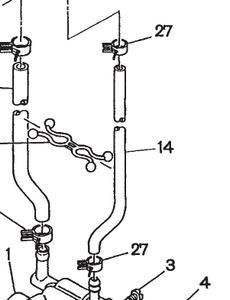 085-14500-00  RUBBER PIPE (4.5x9xM)  REF 14 ROBIN SUBARU