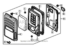 0G84420155 AIR CLEANER ASSEMBLY REFERENCE 8 ONLY USED ON 389CC ENGINE GENERAC