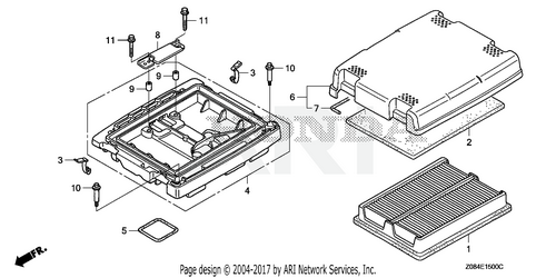 17229-ZJ1-840  SEAL, A/CLNR HSG REF 5 HONDA