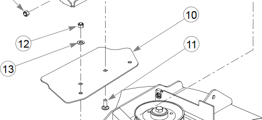 190037 PLATE, CHUTE ADAPTER REF 10 BIG DOG