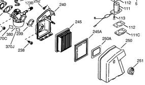 WING NUT 650886 REFERENCE 251 SHOWN TECUMSEH