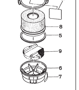 228-32600-08 AIR ELEMENT REF 8 ROBIN SUBARU