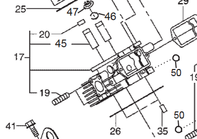 263-15021-41 GASKET 1 CYLINDER HEAD REF 26 ROBIN SUBARU