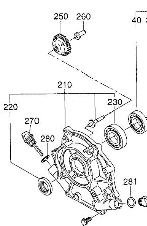 277-45004-K1 GOVERNOR GEAR ASSEMBLY ROBIN SUBARU REFERENCE 250