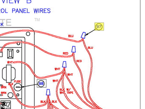 35408 NUT, WIRE RED REF 97 NORTHSTAR