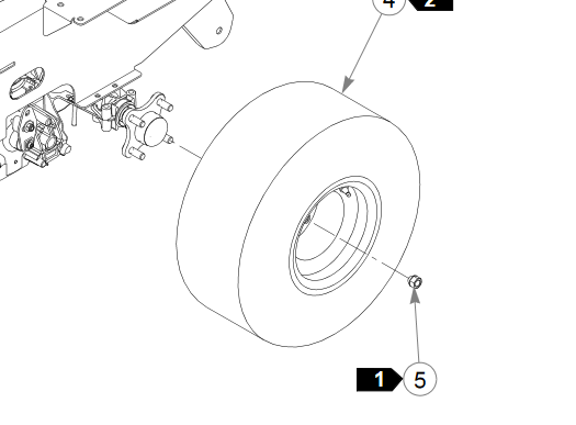 601810 WHEEL/TIRE ASSEMBLY REF 4 BIG DOG