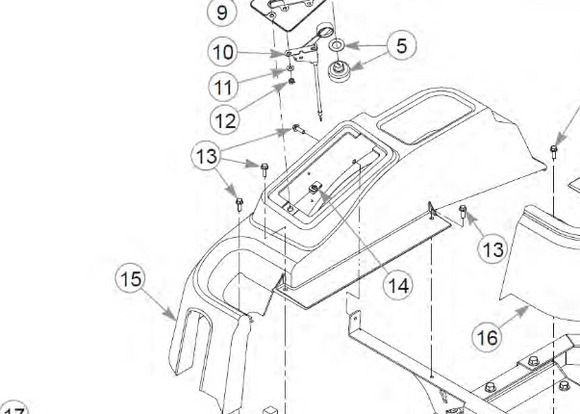 605083 FENDER, RIGHT SIDE REF 15 BIG DOG