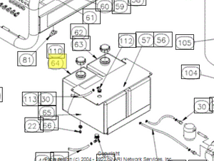 791585 FUEL TANK REF 64 REPLACES 783029 NORTHSTAR