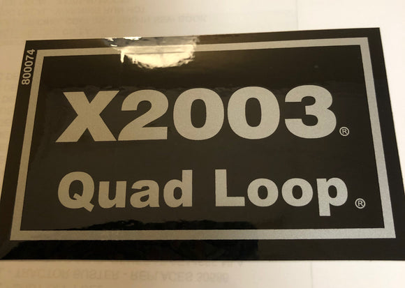 800074 DECAL - X2003 QUADLOOP DIXIE CHOPPER