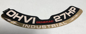 800123 DECAL GENERAC 30HP DIXIE CHOPPER WH2