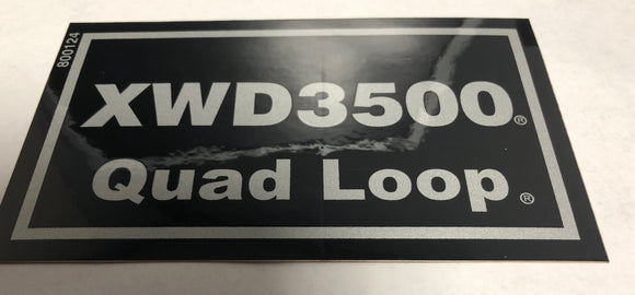 800124 DECAL XWD3500 QUAD LOOP DIXIE CHOPPER WH2