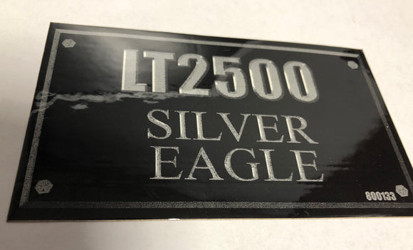 800133 DECAL LT2500 SILVER EAGLE DIXIE CHOPPER WH2