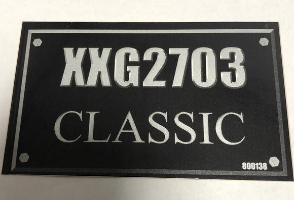 800138 DECAL XXG2703 CLASSIC DIXIE CHOPPER