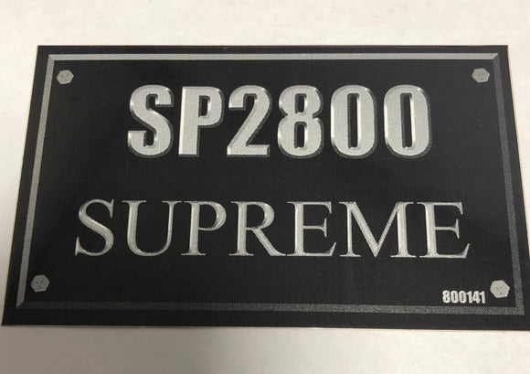 800141 DECAL SP2800 SUPREME DIXIE CHOPPER