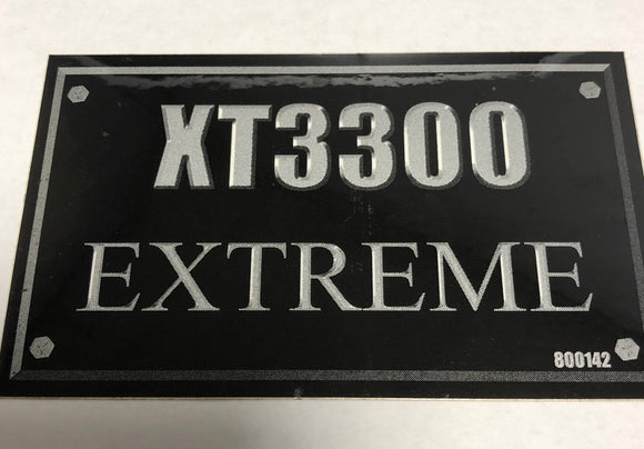 800142 DECAL XT3300 EXTREME DIXIE CHOPPER