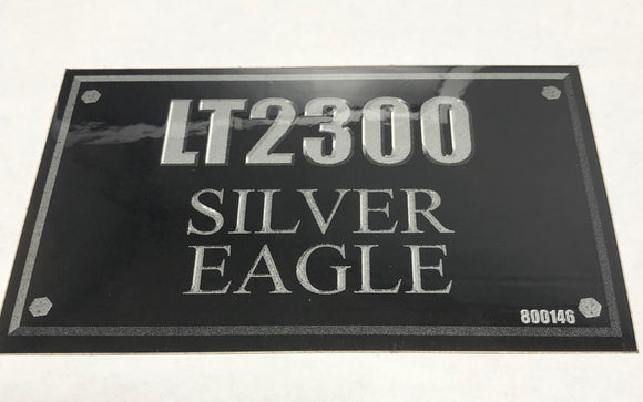 800146 DECAL LT2300 SILVER EAGLE DIXIE CHOPPER WH2