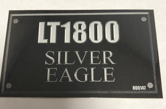 800147 DECAL LT1800 SILVER EAGLE DIXIE CHOPPER WH2