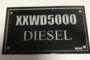 800149 DECAL XXWD5000 DIESEL DIXIE CHOPPER WH2