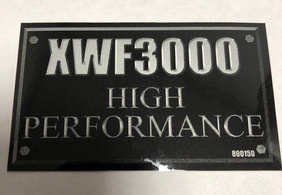 800150 DECAL XWF3000 HIGH PERFORMANCE DIXIE CHOPPER WH2