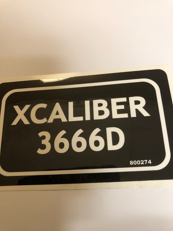 800274 DECAL - XCALIBER 3366D DIXIE CHOPPER WH2