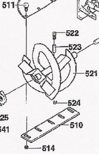 1501445E701MA AUGER BLADE LEFT HAND MURRAY BRUTE SNAPPER SIMPLICITY