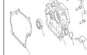A100650 CRANKCASE GASKET REF 7 POWERMATE AND SOUTHLAND
