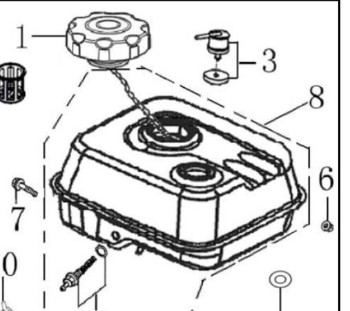 A202657 FUEL TANK REF 8 FOR POWERMATE and SOUTHLAND FM497