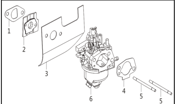 A203280 CARBURETOR ASSEMBLY FOR RV150 TRIMMER POWERMATE