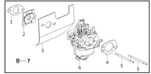 A203204 CARB GASKET KIT REF 1-5 POWERMATE