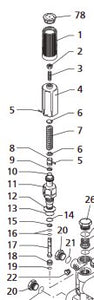 1271070 SPRING FOR UNLOADER 2858 USED ON SJV PUMPS REFERENCE 7 ONLY AR NO AMERICA